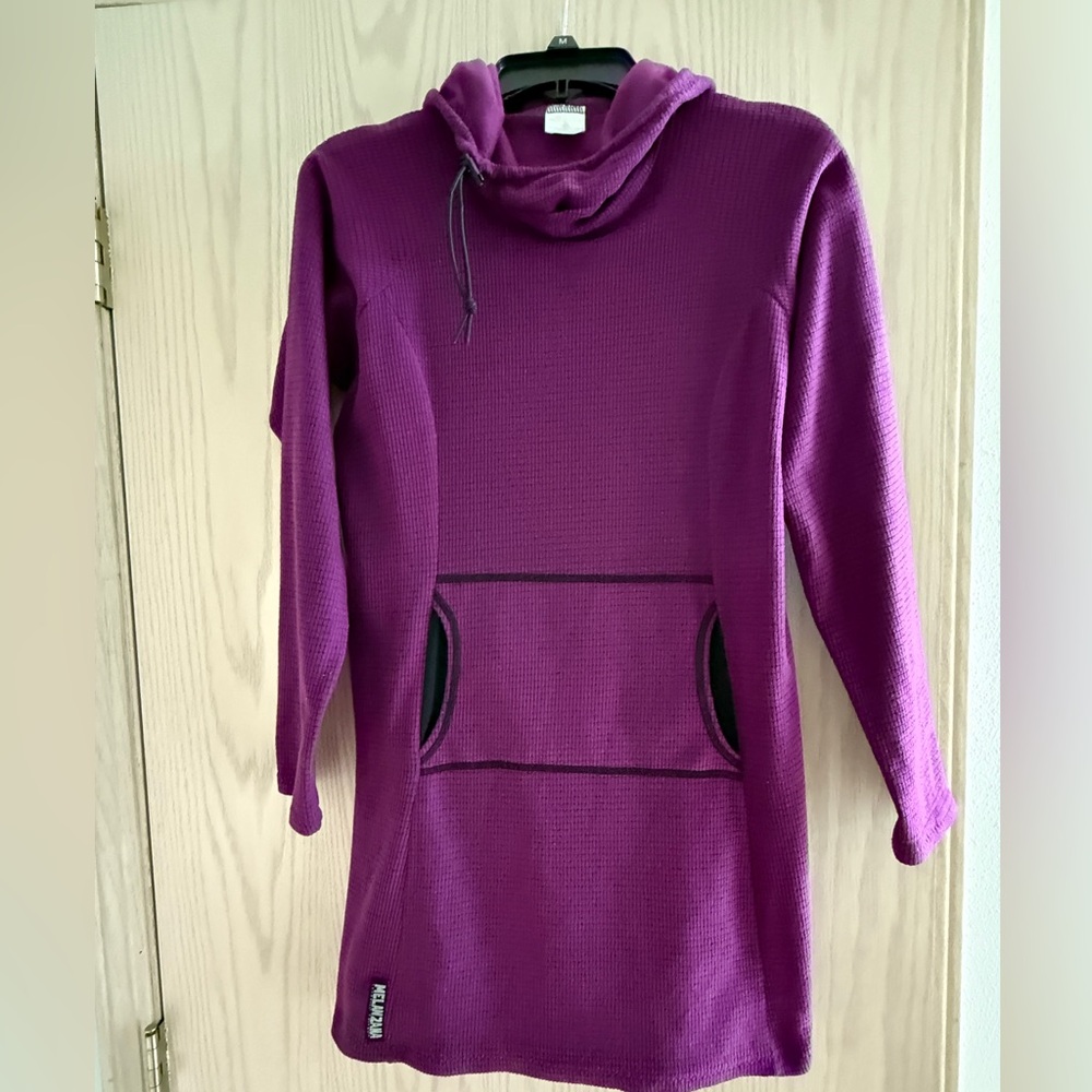 Melanzana Purple Long Sleeve Hooded Dress